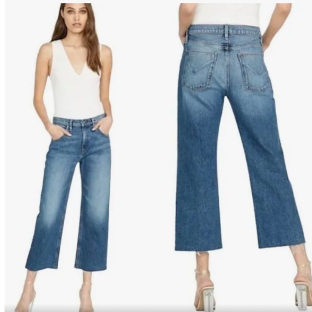 Hudson Jeans. Hudson Sloane
Extreme Baggy Cropped Jeans Size 27 
Color: Blue.